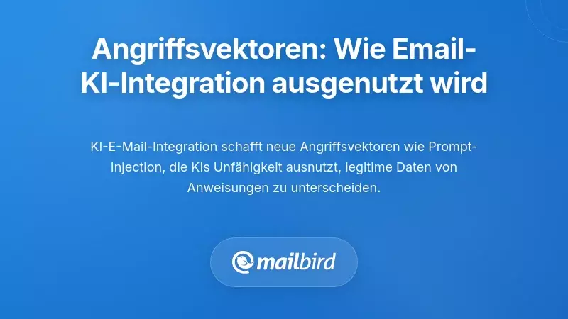 Angriffsvektoren und Ausnutzung von Bedrohungen: Wie Angreifer die Integration von E-Mail und KI als Waffe einsetzen