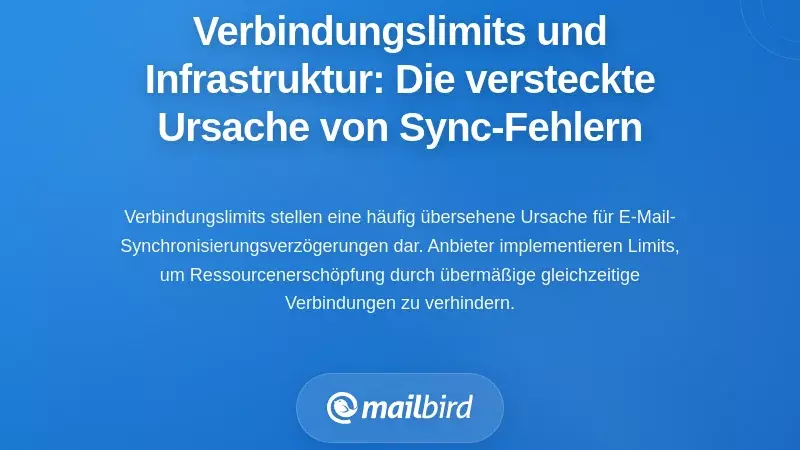 Verbindungsgrenzen und Infrastruktur-Einschr&auml;nkungen: Die verborgene Ursache f&uuml;r Synchronisierungsfehler