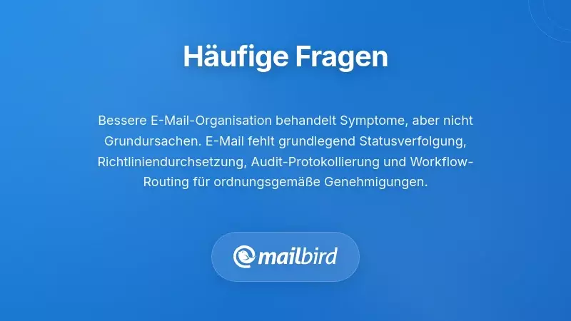 Finanzteam überprüft E-Mail-Organisationsbeschränkungen für Genehmigungsprozesse bei Ausgaben