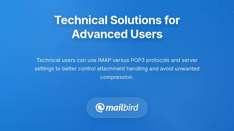 Technical solutions and server settings for preserving email attachment quality