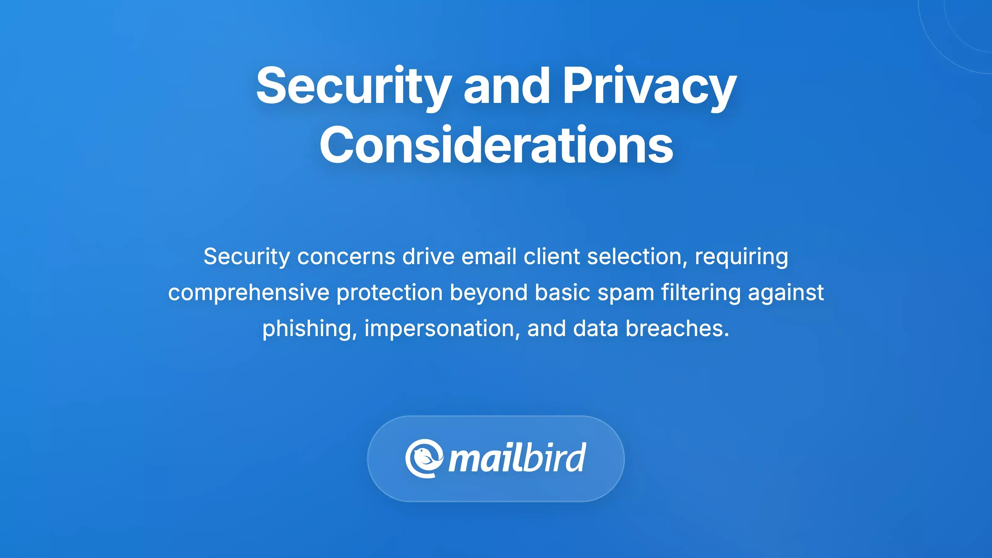 Email security and privacy settings interface on Mac showing protection features