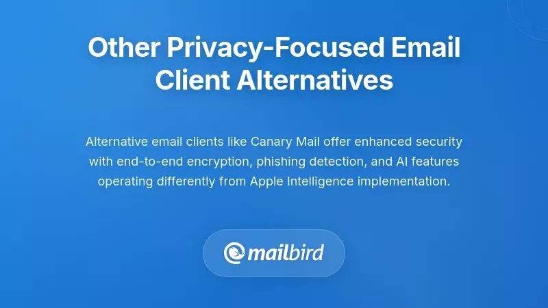 Privacy-focused email client alternatives to Apple Mail with AI sorting features