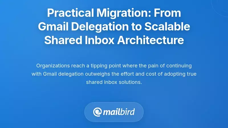 Practical Migration: From Gmail Delegation to Scalable Shared Inbox Architecture