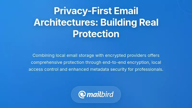 Privacy-First Email Architectures: Building Real Protection
