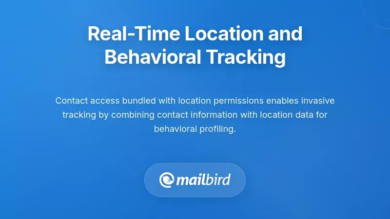 Illustration of real-time location and behavioral tracking through contact access permissions