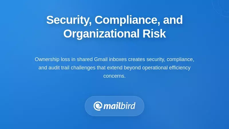 Security shield icon representing compliance risks from lost email ownership in shared inboxes