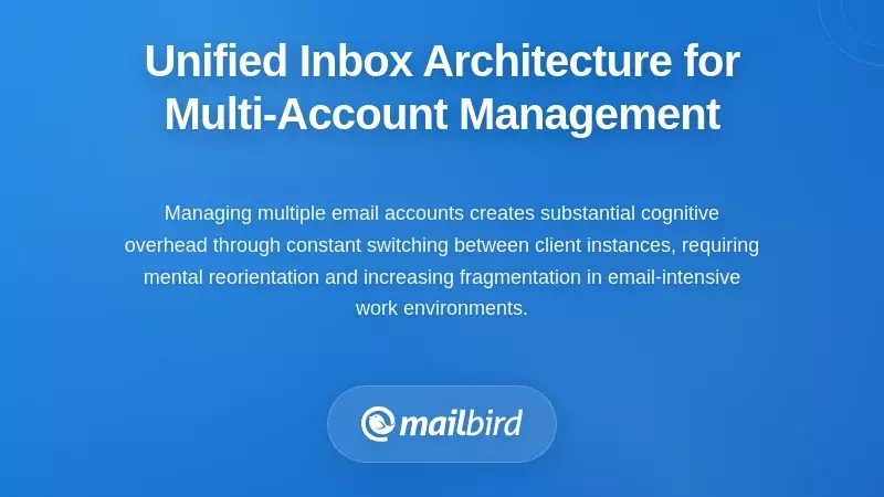 Unified Inbox Architecture for Multi-Account Management