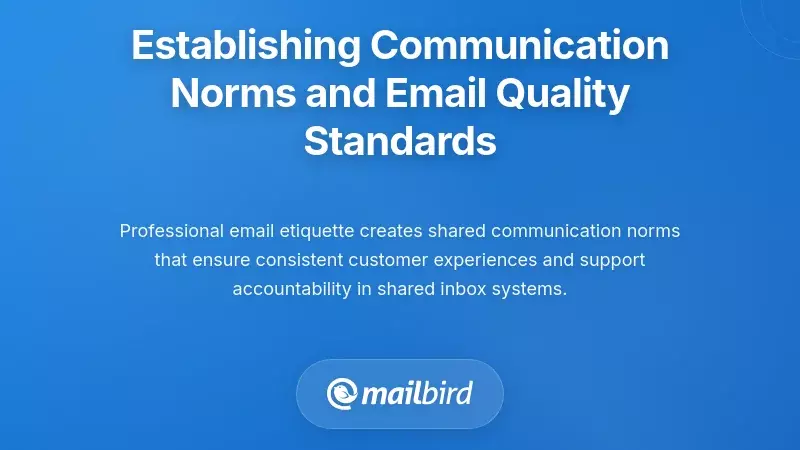 Establishing Communication Norms and Email Quality Standards