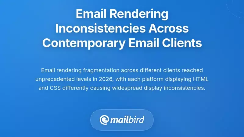 Email Rendering Inconsistencies Across Contemporary Email Clients