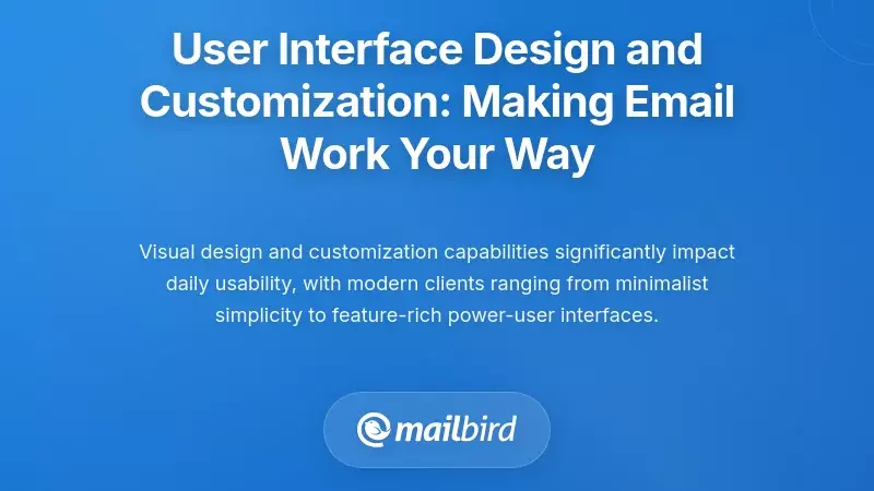 User Interface Design and Customization: Making Email Work Your Way