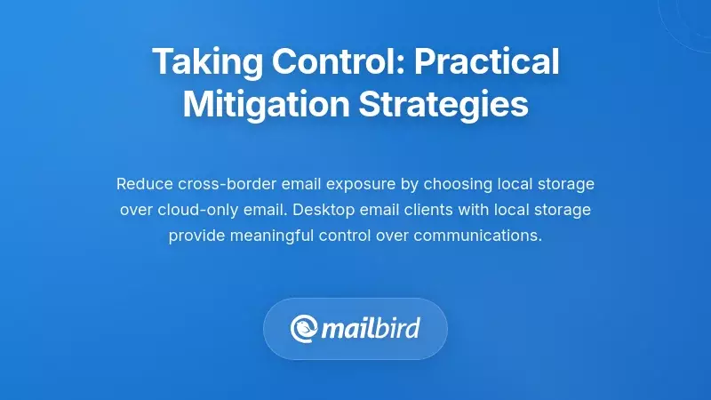 Practical strategies and tools to control and protect email data from unauthorized cross-border transfers