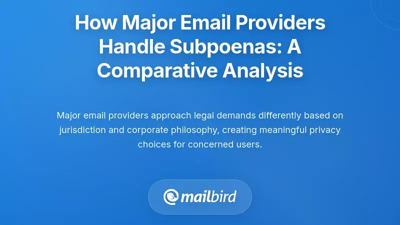How Major Email Providers Handle Subpoenas: A Comparative Analysis