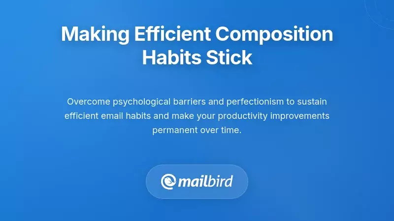 Person building sustainable email habits with calendar scheduling and routine tracking dashboard