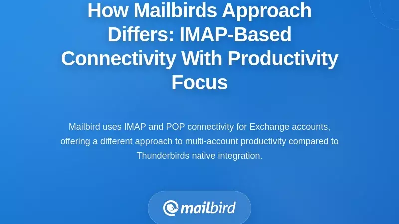 How Mailbird's Approach Differs: IMAP-Based Connectivity With Productivity Focus