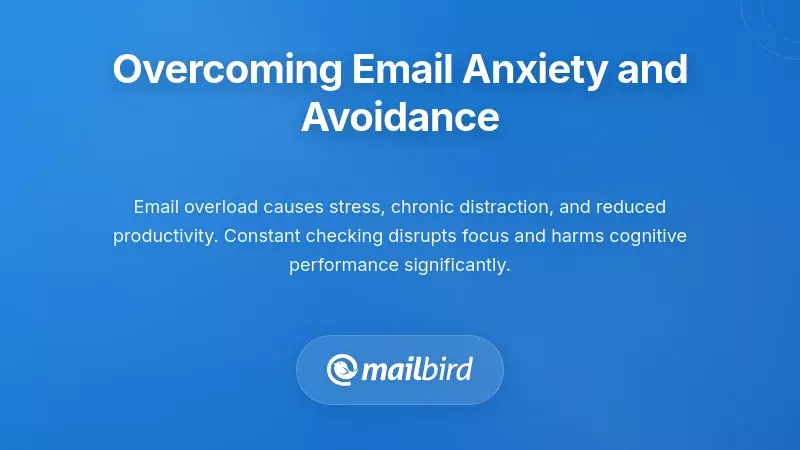 Person experiencing email anxiety and stress from inbox overload and unmanaged messages