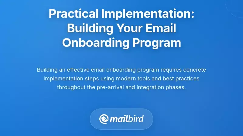 Practical Implementation: Building Your Email Onboarding Program