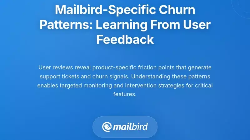 Mailbird-Specific Churn Patterns: Learning From User Feedback