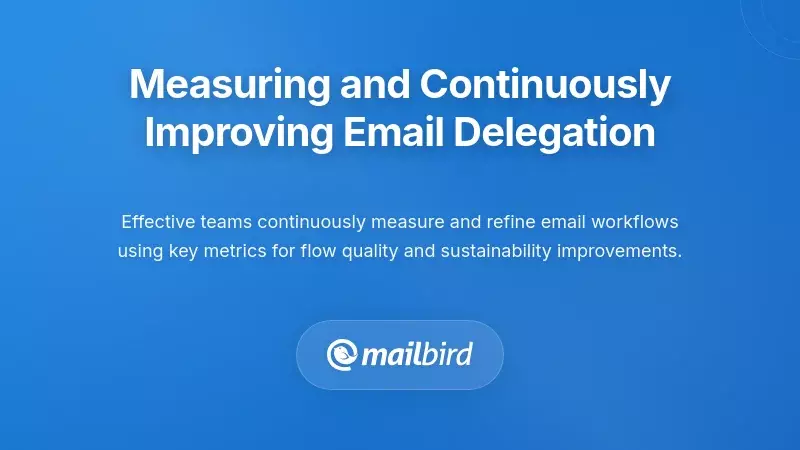 Measuring and Continuously Improving Email Delegation