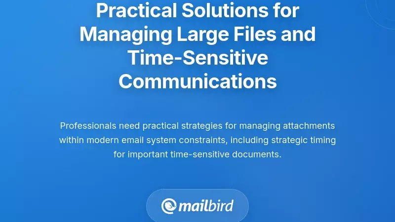 Practical Solutions for Managing Large Files and Time-Sensitive Communications