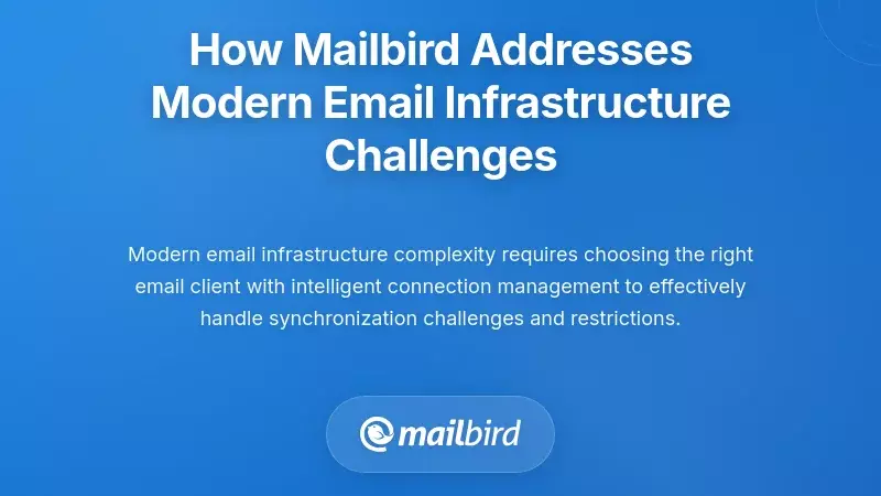 How Mailbird Addresses Modern Email Infrastructure Challenges
