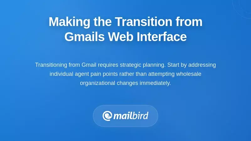 Team transitioning from Gmail web interface to desktop email client for better support management