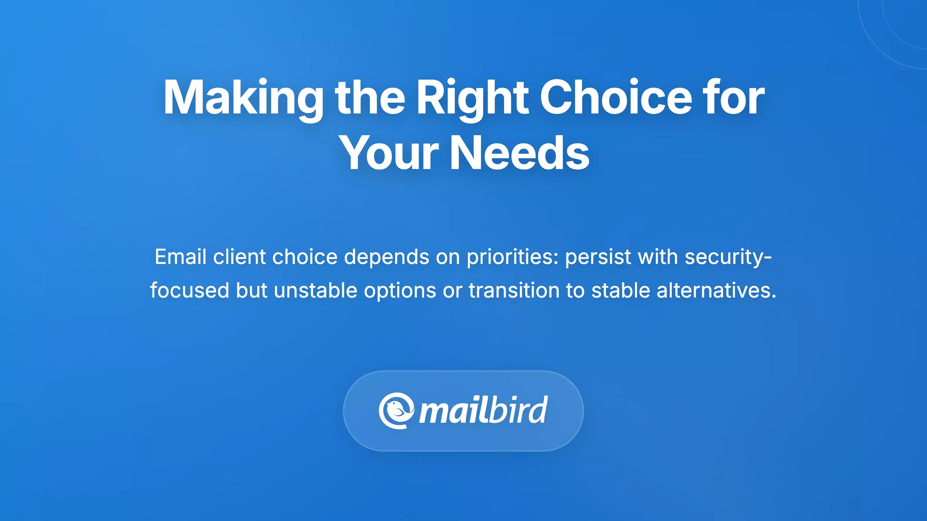 Email client selection guide for Mac users comparing features and usability for optimal choice
