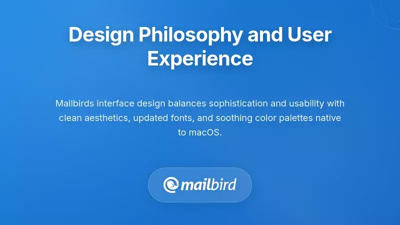 Mailbird for Mac user interface design showcasing clean layout and intuitive navigation