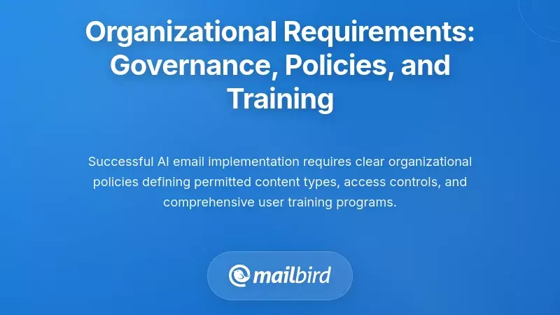 Organizational Requirements: Governance, Policies, and Training
