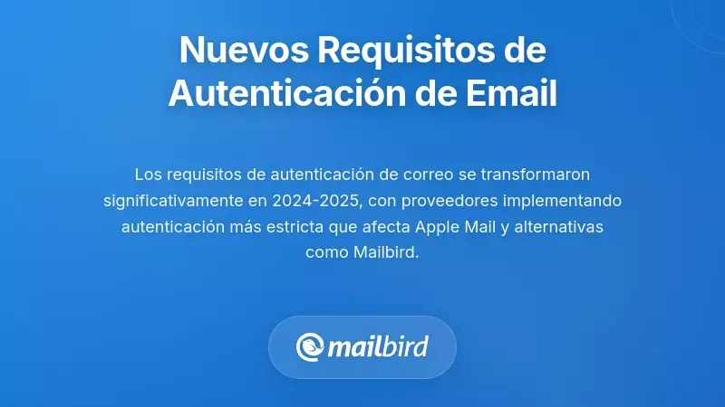 Nuevos Requisitos de Autenticaci&oacute;n de Correo Electr&oacute;nico que Afectan a Todos los Clientes