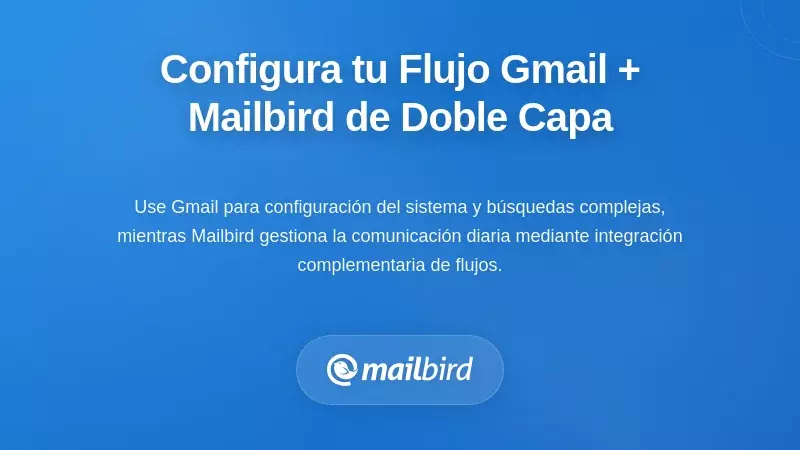 Dise&ntilde;ando Su Flujo de Trabajo de Doble Capa Gmail + Mailbird