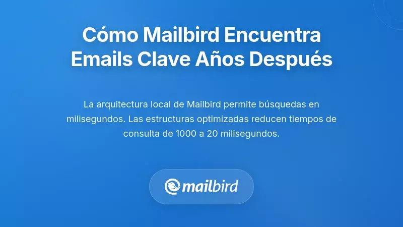 C&oacute;mo Mailbird hace que los correos de decisiones sean localizables a&ntilde;os despu&eacute;s