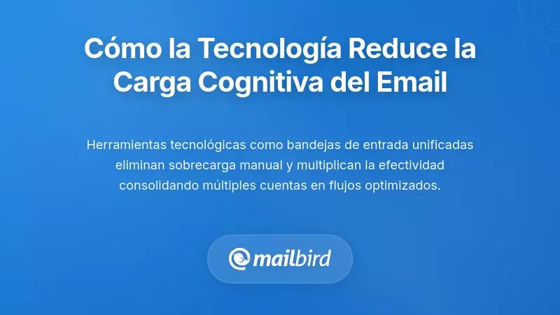 Cómo la tecnología puede reducir drásticamente la carga cognitiva del correo electrónico