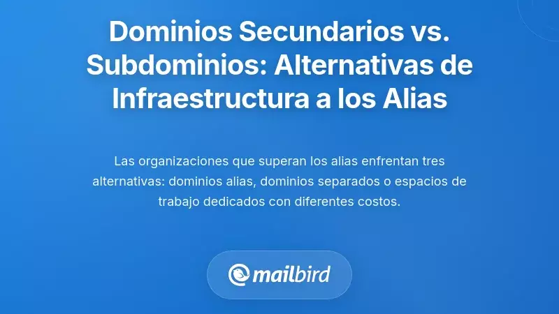 Dominios secundarios vs. subdominios: las alternativas adecuadas de infraestructura a los alias