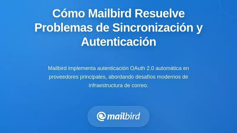 Cómo Mailbird Resuelve los Problemas de Sincronización de Correo Electrónico y Autenticación
