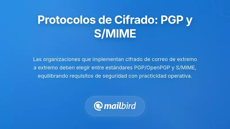 Protocolos de Cifrado de Extremo a Extremo: Est&aacute;ndares PGP y S/MIME