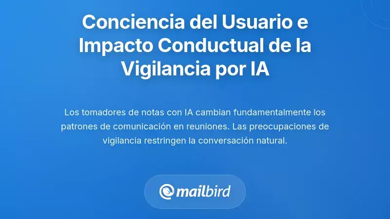 Conciencia del Usuario y el Impacto Conductual de la Vigilancia AI