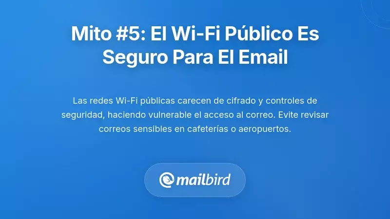 Persona revisando el correo electrónico en una laptop en una cafetería a través de una red Wi-Fi pública no segura