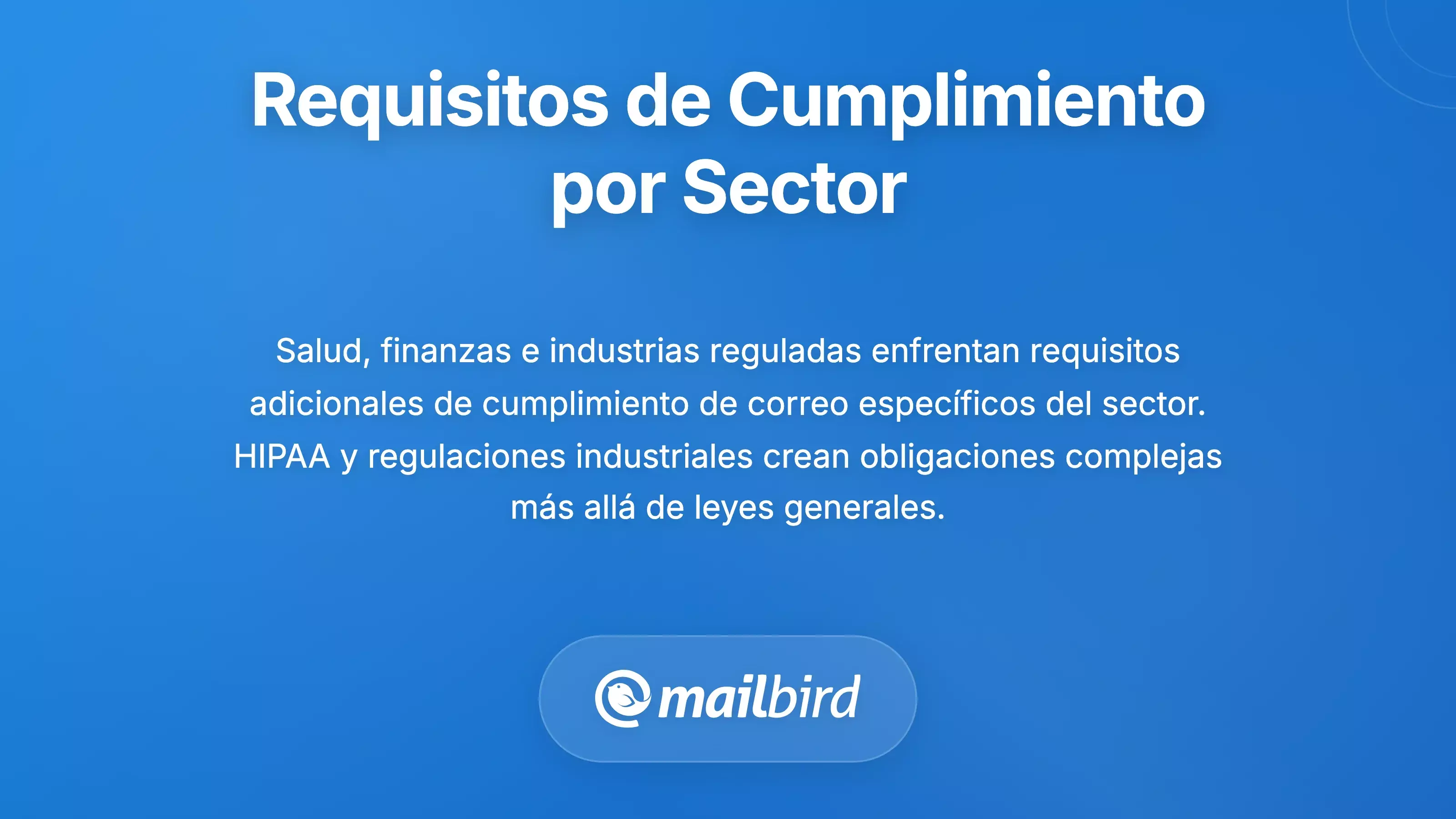 Iconos de cumplimiento de email espec&iacute;ficos de la industria representando atenci&oacute;n m&eacute;dica, finanzas y sectores regulados