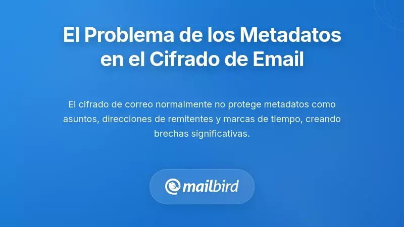 El problema de los metadatos: lo que la cifrado de correo electr&oacute;nico no protege