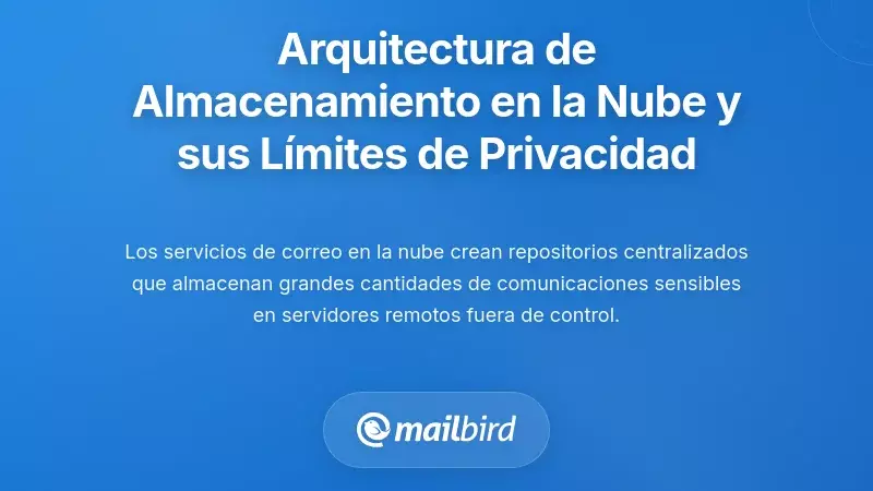 Arquitectura de Almacenamiento en la Nube y Sus Limitaciones de Privacidad Inherentes