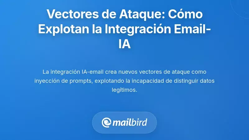 Vectores de ataque y explotaci&oacute;n de amenazas: c&oacute;mo los atacantes emplean la integraci&oacute;n de correo electr&oacute;nico con IA