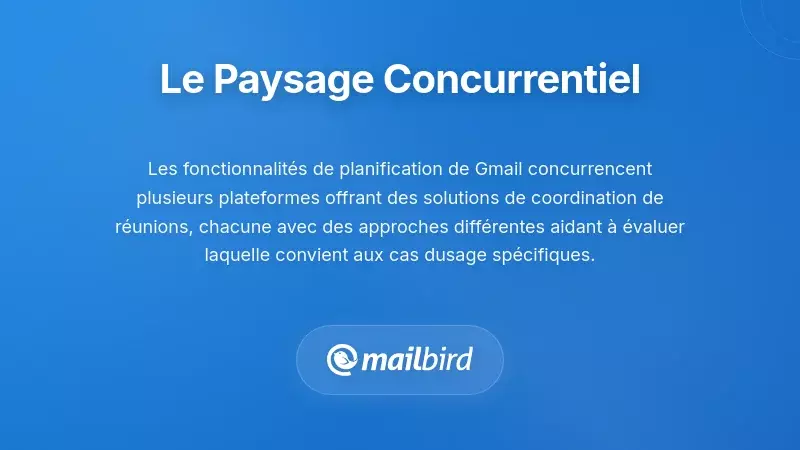 Comparaison du paysage concurrentiel des plateformes et solutions de planification de réunions assistées par IA