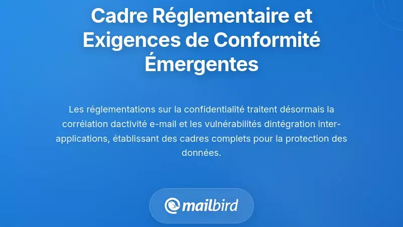 Cadre r&eacute;glementaire et exigences &eacute;mergentes en mati&egrave;re de conformit&eacute; &agrave; la confidentialit&eacute;