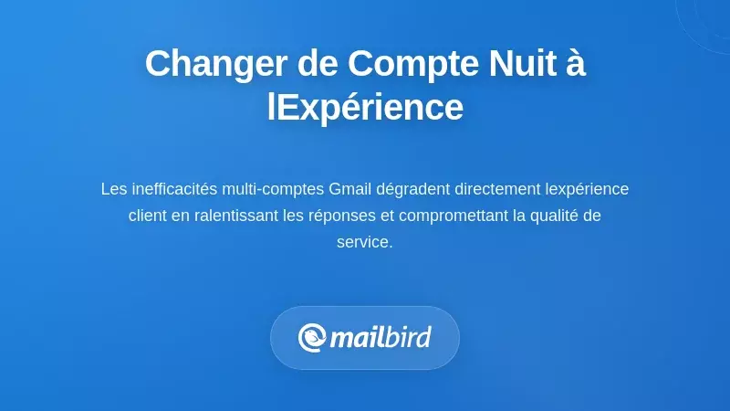 Professionnel frustré rencontrant une mauvaise expérience client à cause des retards liés au changement de compte Gmail