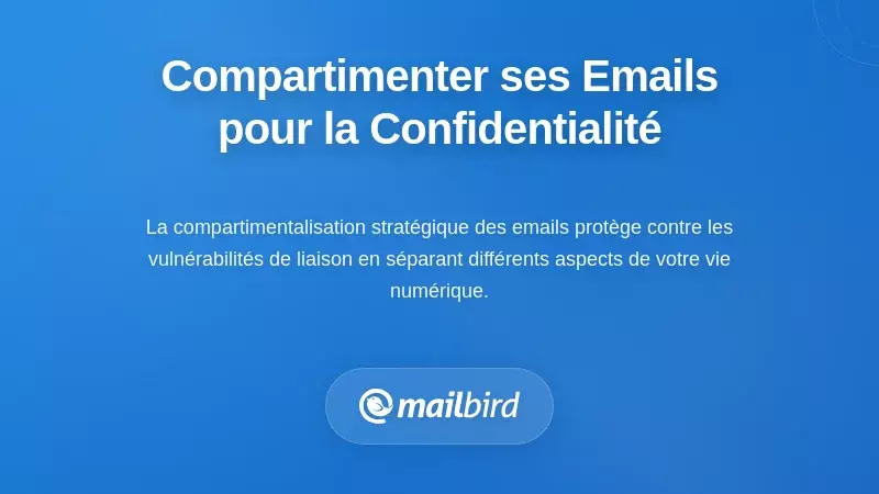 Compartimentation strat&eacute;gique des emails comme d&eacute;fense de la vie priv&eacute;e
