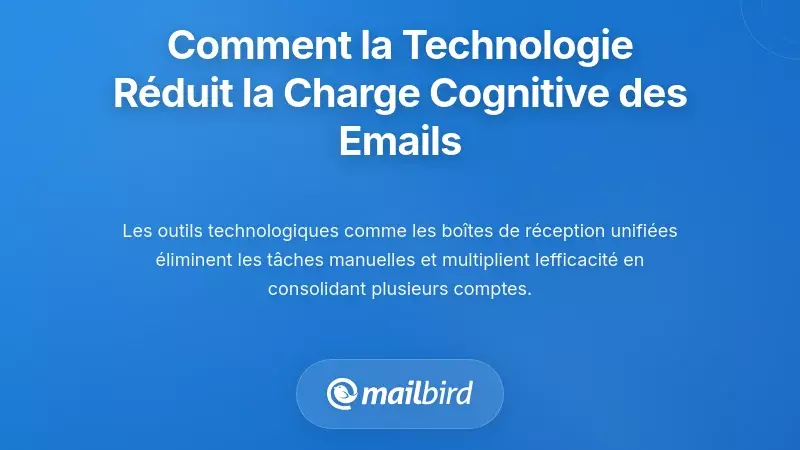Comment la technologie peut r&eacute;duire consid&eacute;rablement la charge cognitive li&eacute;e aux e-mails