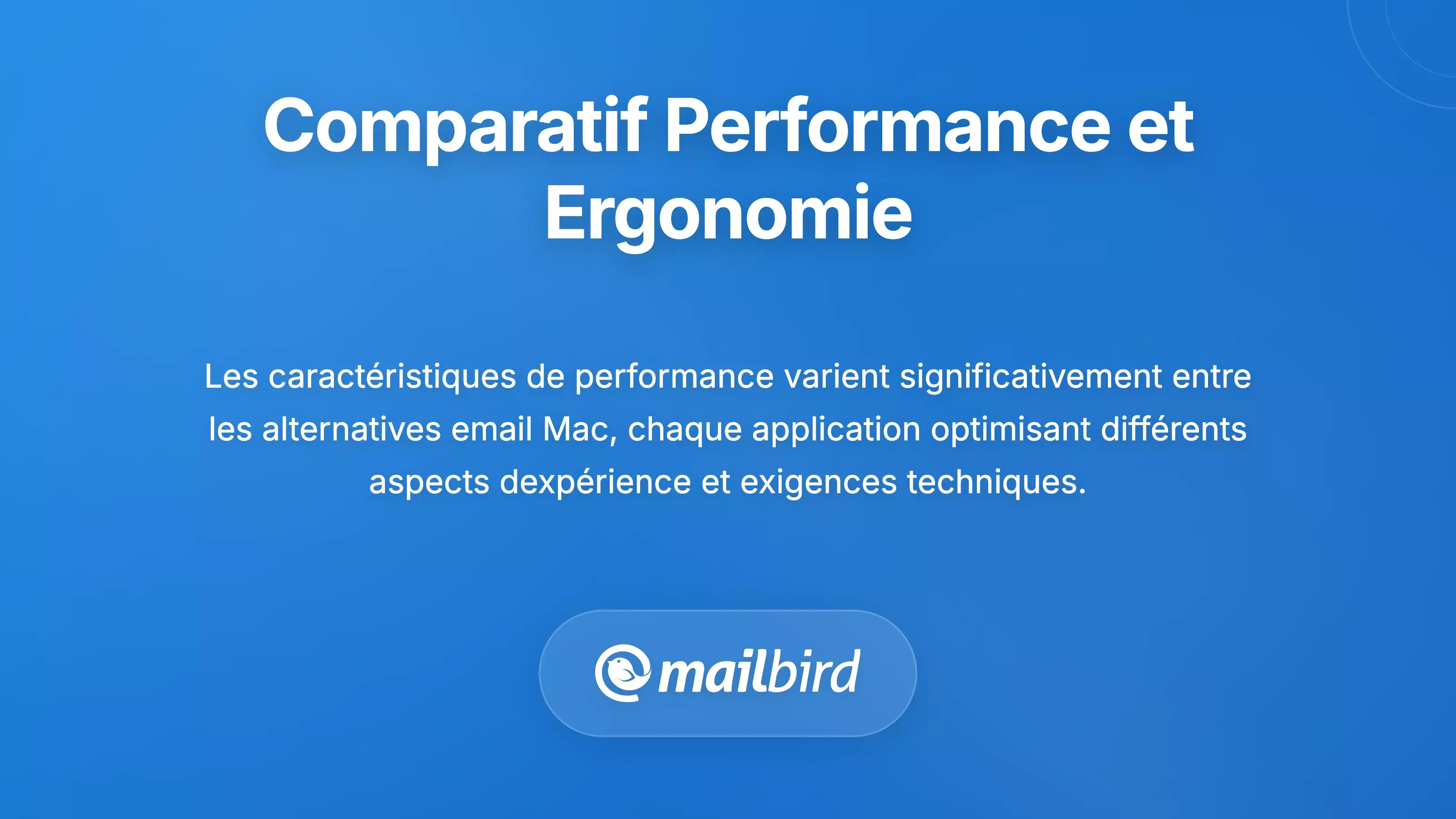 Comparaison de référence de performance entre Polymail et les clients de messagerie Mac stables