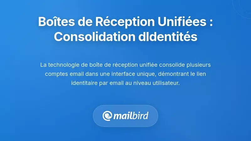 Bo&icirc;tes de r&eacute;ception e-mail unifi&eacute;es : consolidation de l'identit&eacute; au niveau de l'interface utilisateur