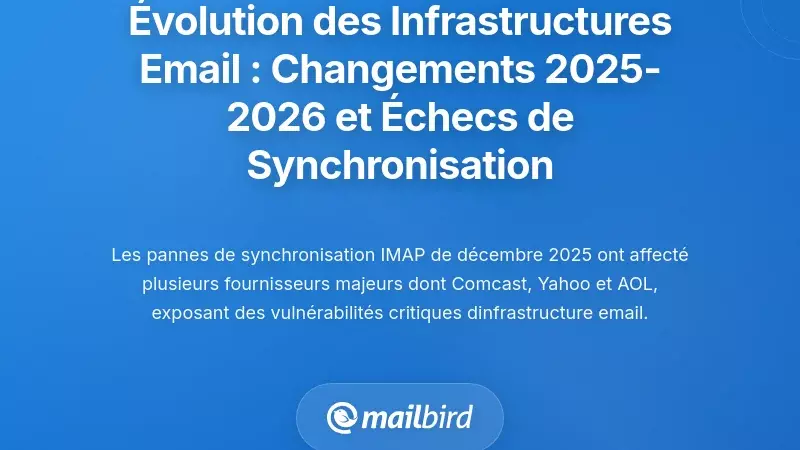 L'évolution de l'infrastructure e-mail : changements et échecs de synchronisation de 2025 à 2026