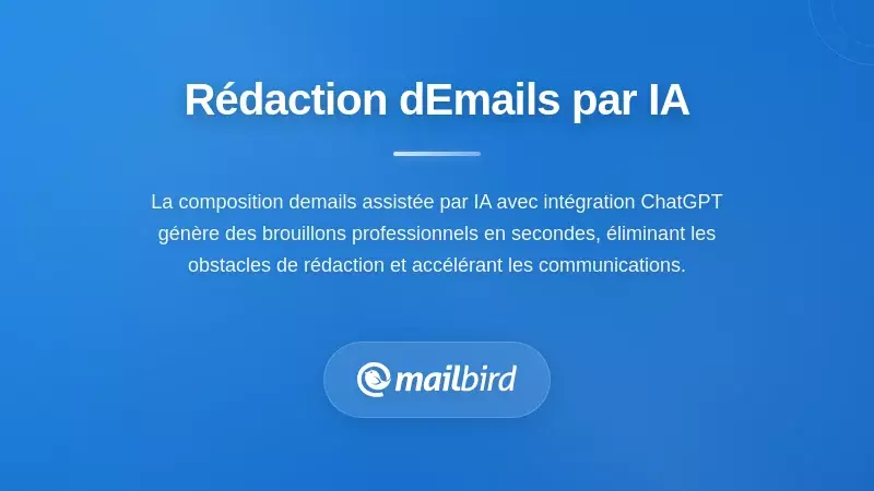Rédaction d'e-mails et génération de réponses alimentées par l'IA